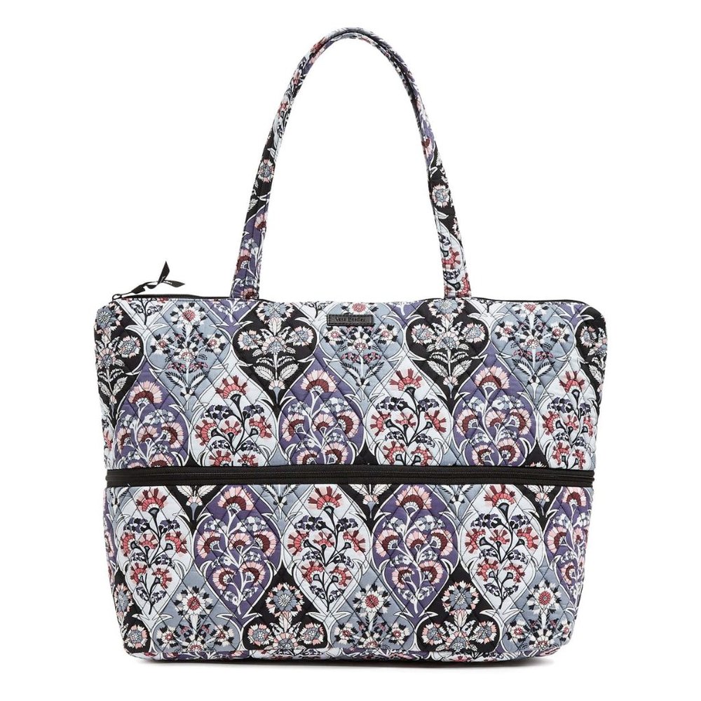 Vera Bradley Ornate Blooms Expandable Travel Tote Bag New NWT - Picture 14 of 16